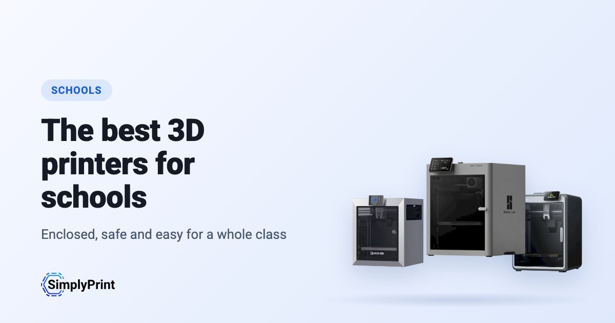 The best 3D printers for schools: the QIDI Q2, the Bambu Lab P2S and the Creality K2