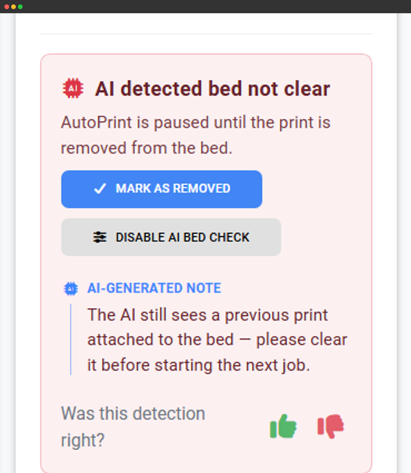 AI bed check