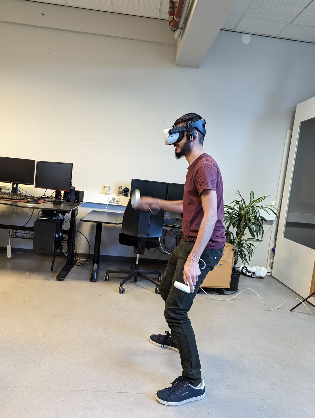Playing VR at the office