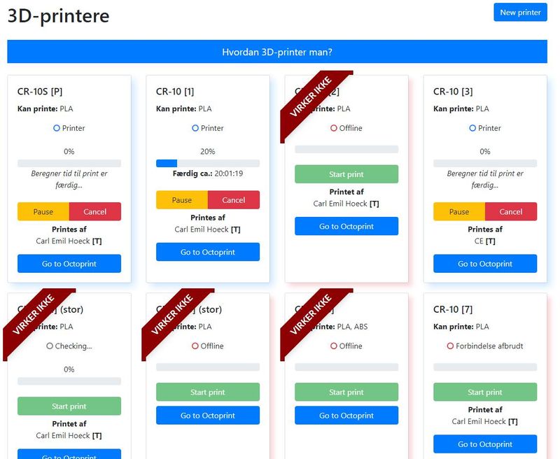 The first MVP of the SimplyPrint platform, 2017