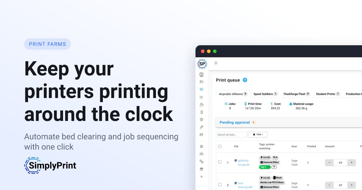 AutoPrint: automate your 3D printing - SimplyPrint