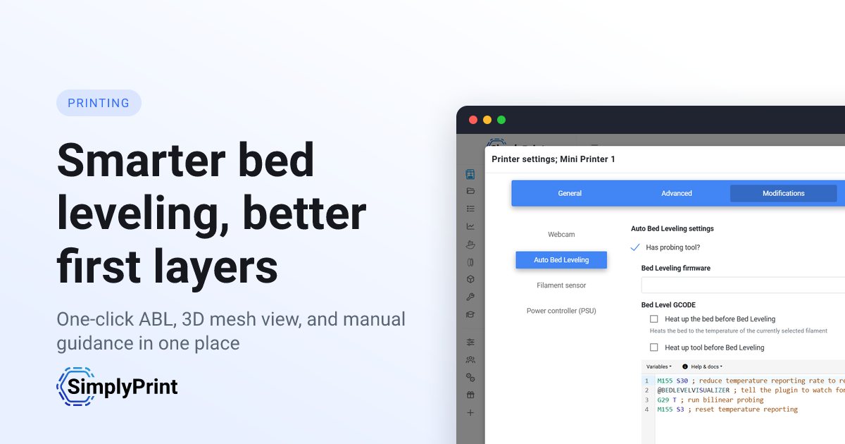 Auto bed leveling software for 3D printers - SimplyPrint