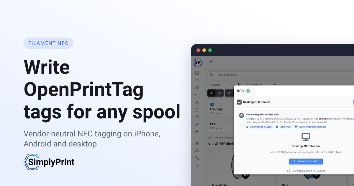 How to use OpenPrintTag: write tags for any spool - SimplyPrint