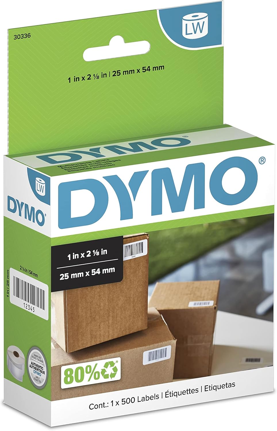 DYMO return address labels (25x54mm)