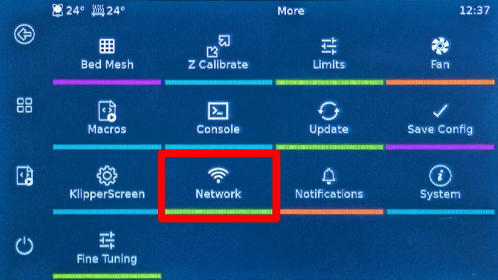 BTT Pad settings - Network