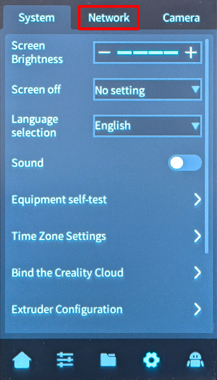 Nebula network button
