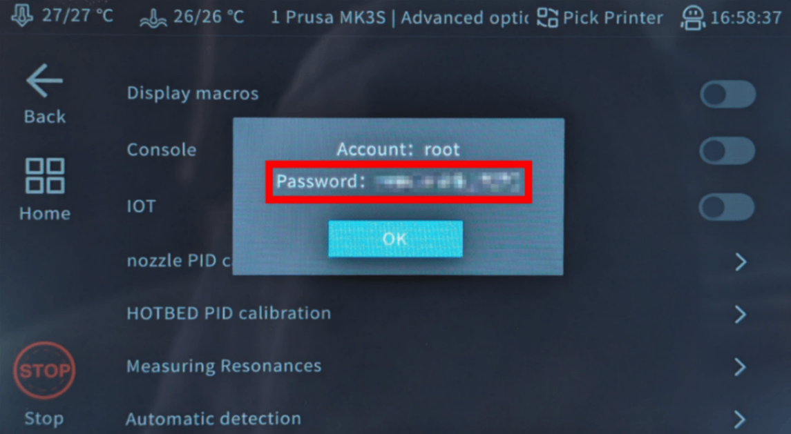 Root password